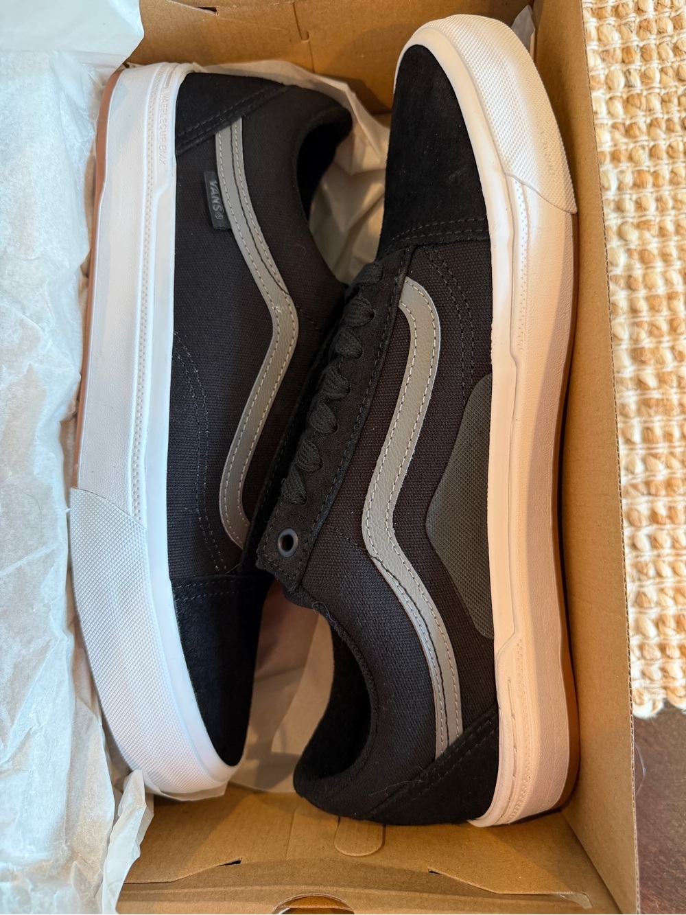 Vans BMX Old Skool Men’s Black and Gray Low-Top Skate Sneakers - Picture 3 of 10